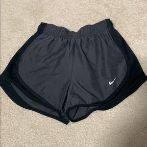 XS Nike grey shorts with black sides